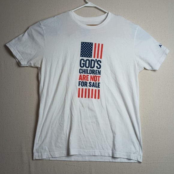 Angel Studios Graphic T-Shirt The Sound of Silence Movie Promo White S - Picture 1 of 9
